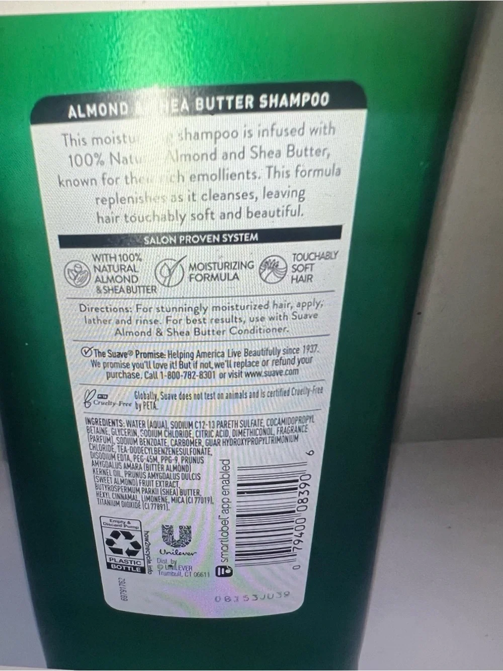 Suave Almond & Shea Butter Moisturizing Shampoo - Green